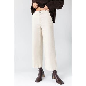OAK + FORT Wide Leg Jean - Oatmeal M